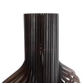GloboStar® MIHIRO 02151 Boho Επιδαπέδιο Φωτιστικό Μονόφωτο 1 x E27 IP20 Καφέ Ξύλο με Μαύρο Μέταλλο - Μ48 x Π48 x Υ120cm