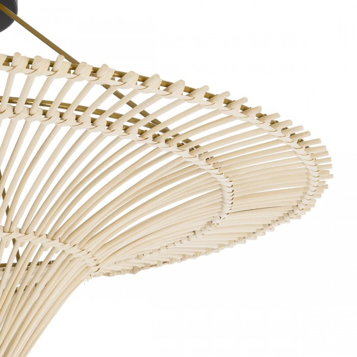 GloboStar® PALERMO 02152 Boho Φωτιστικό Οροφής Μονόφωτο 1 x E27 AC220-240V IP20 - Φ60 x Υ36cm - Μπεζ Ξύλινο Μπαμπού Πλέγμα GloboStar® PALERMO 02152 Boho Φωτιστικό Οροφής Μονόφωτο 1 x E27 AC220-240V IP20 - Φ60 x Υ36cm - Μπεζ Ξύλινο Μπαμπού Πλέγμα