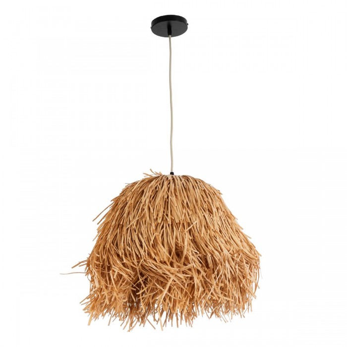 GloboStar® GUADELOUPE 02154 Boho Κρεμαστό Φωτιστικό Πλέγμα Μονόφωτο 1 x E27 IP20 Καφέ Ράφια - Μ50 x Π50 x Υ40cm GloboStar® GUADELOUPE 02154 Boho Κρεμαστό Φωτιστικό Πλέγμα Μονόφωτο 1 x E27 IP20 Καφέ Ράφια - Μ50 x Π50 x Υ40cm