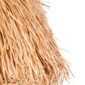 GloboStar® GUADELOUPE 02155 Boho Κρεμαστό Φωτιστικό Πλέγμα Μονόφωτο 1 x E27 IP20 Καφέ Ράφια - Μ80 x Π80 x Υ60cm