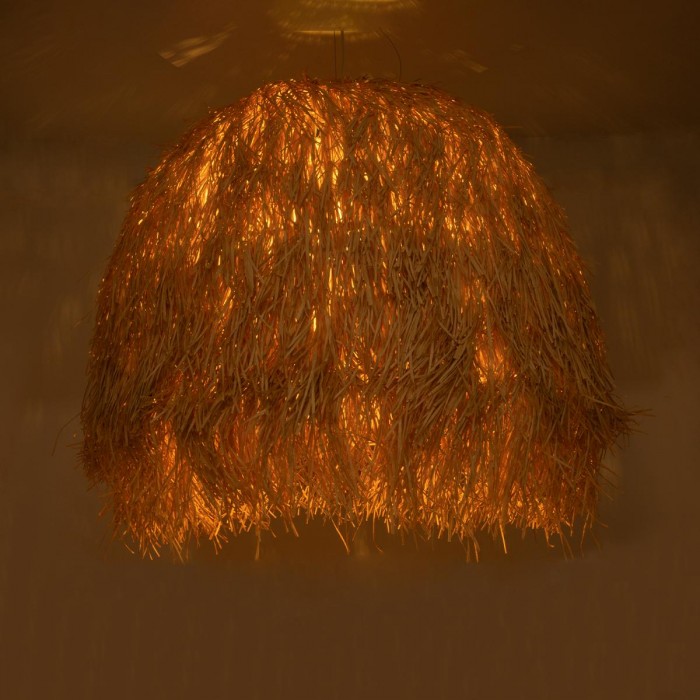 GloboStar® GUADELOUPE 02156 Boho Κρεμαστό Φωτιστικό Καμπάνα Μονόφωτο 1 x E27 IP20 Μπεζ Ράφια - Μ120 x Π120 x Υ100cm GloboStar® GUADELOUPE 02156 Boho Κρεμαστό Φωτιστικό Καμπάνα Μονόφωτο 1 x E27 IP20 Μπεζ Ράφια - Μ120 x Π120 x Υ100cm