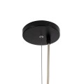 GloboStar® GUADELOUPE 02156 Boho Κρεμαστό Φωτιστικό Καμπάνα Μονόφωτο 1 x E27 IP20 Μπεζ Ράφια - Μ120 x Π120 x Υ100cm
