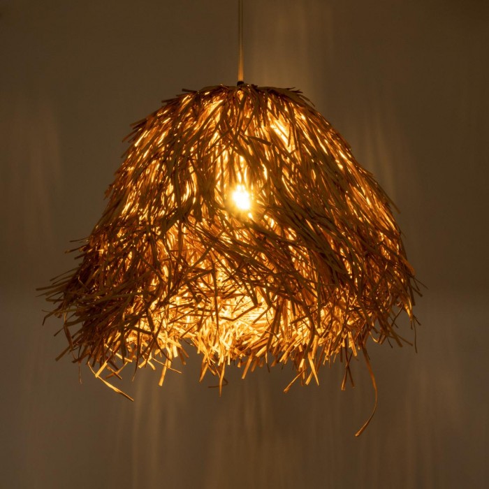 GloboStar® GUADELOUPE 02157 Boho Κρεμαστό Φωτιστικό Πλέγμα Μονόφωτο 1 x E27 IP20 Μπεζ Ράφια - Μ50 x Π50 x Υ40cm GloboStar® GUADELOUPE 02157 Boho Κρεμαστό Φωτιστικό Πλέγμα Μονόφωτο 1 x E27 IP20 Μπεζ Ράφια - Μ50 x Π50 x Υ40cm