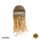 GloboStar® SAINTLUCIA 02160 Boho Κρεμαστό Φωτιστικό Πλέγμα Μονόφωτο 1 x E27 IP20 Καφέ Ράφια - Μ30 x Π30 x Υ90cm GloboStar® SAINTLUCIA 02160 Boho Κρεμαστό Φωτιστικό Πλέγμα Μονόφωτο 1 x E27 IP20 Καφέ Ράφια - Μ30 x Π30 x Υ90cm