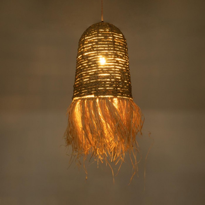 GloboStar® PORTOFERRAIO 02170 Boho Κρεμαστό Φωτιστικό Πλέγμα Μονόφωτο 1 x E27 IP20 Μπεζ Ράφια - Μ30 x Π30 x Υ70cm GloboStar® PORTOFERRAIO 02170 Boho Κρεμαστό Φωτιστικό Πλέγμα Μονόφωτο 1 x E27 IP20 Μπεζ Ράφια - Μ30 x Π30 x Υ70cm