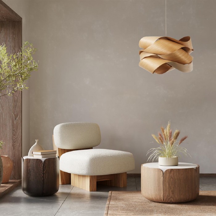 GloboStar® SARDIGNA 02180 Boho Κρεμαστό Φωτιστικό Οροφής Μονόφωτο 1 x E27 AC220-240V IP20 - Φ60 x Υ30cm - Καφέ Λεπτό Φύλλο Ξύλου Πλέγμα GloboStar® SARDIGNA 02180 Boho Κρεμαστό Φωτιστικό Οροφής Μονόφωτο 1 x E27 AC220-240V IP20 - Φ60 x Υ30cm - Καφέ Λεπτό Φύλλο Ξύλου Πλέγμα