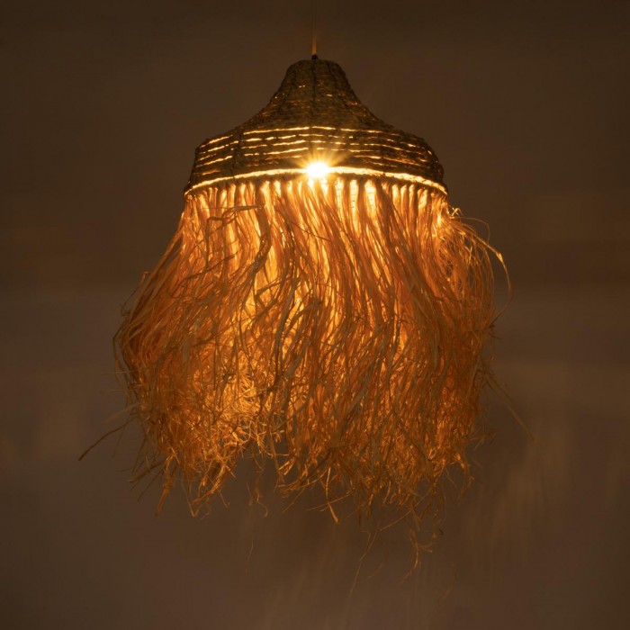 GloboStar® PORTOFERRAIO 02185 Boho Κρεμαστό Φωτιστικό Πλέγμα Μονόφωτο 1 x E27 IP20 Μπεζ Ράφια - Μ50 x Π50 x Υ80cm GloboStar® PORTOFERRAIO 02185 Boho Κρεμαστό Φωτιστικό Πλέγμα Μονόφωτο 1 x E27 IP20 Μπεζ Ράφια - Μ50 x Π50 x Υ80cm