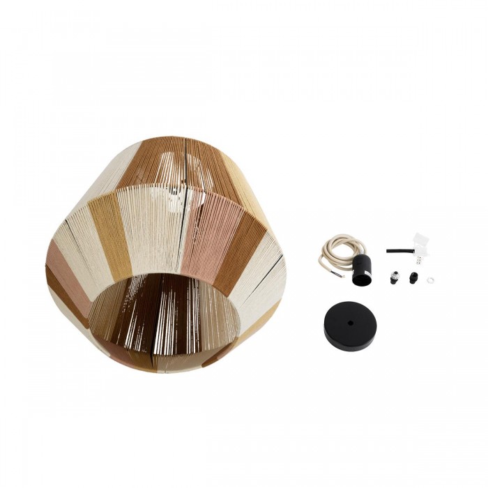 GloboStar® SALERNO 02187 Boho Κρεμαστό Φωτιστικό Πλέγμα Μονόφωτο 1 x E27 IP20 Πολύχρωμο Σχοινί - Μ50 x Π50 x Υ50cm GloboStar® SALERNO 02187 Boho Κρεμαστό Φωτιστικό Πλέγμα Μονόφωτο 1 x E27 IP20 Πολύχρωμο Σχοινί - Μ50 x Π50 x Υ50cm