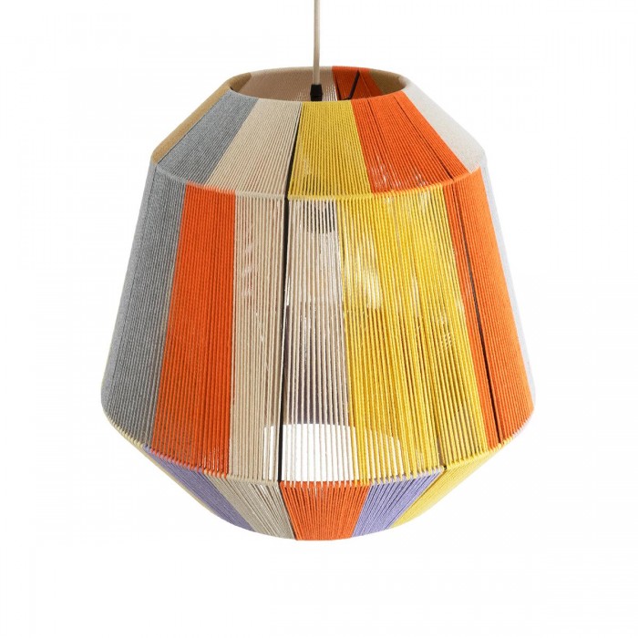 GloboStar® SALERNO 02188 Boho Κρεμαστό Φωτιστικό Πλέγμα Μονόφωτο 1 x E27 IP20 Πολύχρωμο Σχοινί - Μ50 x Π50 x Υ50cm GloboStar® SALERNO 02188 Boho Κρεμαστό Φωτιστικό Πλέγμα Μονόφωτο 1 x E27 IP20 Πολύχρωμο Σχοινί - Μ50 x Π50 x Υ50cm