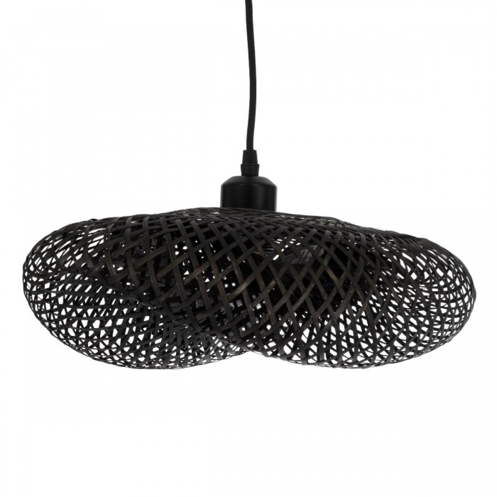 GloboStar® MEXICO 02200 Boho Κρεμαστό Φωτιστικό Οροφής Μονόφωτο 1 x E27 AC220-240V IP20 - Μ40 x Π30 x Υ13cm - Μαύρο Ξύλινο Μπαμπού Πλέγμα GloboStar® MEXICO 02200 Boho Κρεμαστό Φωτιστικό Οροφής Μονόφωτο 1 x E27 AC220-240V IP20 - Μ40 x Π30 x Υ13cm - Μαύρο Ξύλινο Μπαμπού Πλέγμα