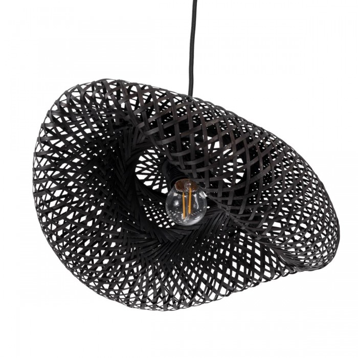 GloboStar® MEXICO 02200 Boho Κρεμαστό Φωτιστικό Οροφής Μονόφωτο 1 x E27 AC220-240V IP20 - Μ40 x Π30 x Υ13cm - Μαύρο Ξύλινο Μπαμπού Πλέγμα GloboStar® MEXICO 02200 Boho Κρεμαστό Φωτιστικό Οροφής Μονόφωτο 1 x E27 AC220-240V IP20 - Μ40 x Π30 x Υ13cm - Μαύρο Ξύλινο Μπαμπού Πλέγμα