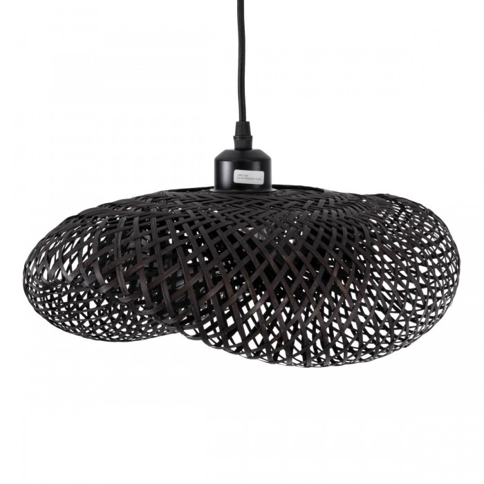 GloboStar® MEXICO 02200 Boho Κρεμαστό Φωτιστικό Οροφής Μονόφωτο 1 x E27 AC220-240V IP20 - Μ40 x Π30 x Υ13cm - Μαύρο Ξύλινο Μπαμπού Πλέγμα GloboStar® MEXICO 02200 Boho Κρεμαστό Φωτιστικό Οροφής Μονόφωτο 1 x E27 AC220-240V IP20 - Μ40 x Π30 x Υ13cm - Μαύρο Ξύλινο Μπαμπού Πλέγμα