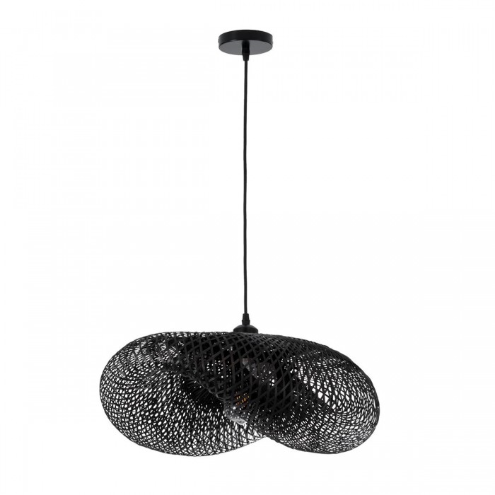 GloboStar® MEXICO 02201 Boho Κρεμαστό Φωτιστικό Οροφής Μονόφωτο 1 x E27 AC220-240V IP20 - Μ65 x Π45 x Υ18cm - Μαύρο Ξύλινο Μπαμπού Πλέγμα GloboStar® MEXICO 02201 Boho Κρεμαστό Φωτιστικό Οροφής Μονόφωτο 1 x E27 AC220-240V IP20 - Μ65 x Π45 x Υ18cm - Μαύρο Ξύλινο Μπαμπού Πλέγμα