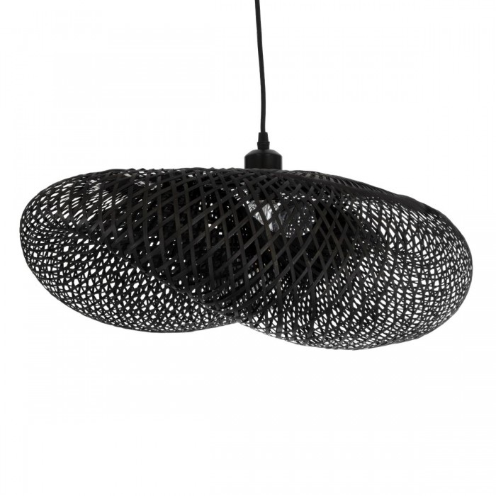 GloboStar® MEXICO 02201 Boho Κρεμαστό Φωτιστικό Οροφής Μονόφωτο 1 x E27 AC220-240V IP20 - Μ65 x Π45 x Υ18cm - Μαύρο Ξύλινο Μπαμπού Πλέγμα GloboStar® MEXICO 02201 Boho Κρεμαστό Φωτιστικό Οροφής Μονόφωτο 1 x E27 AC220-240V IP20 - Μ65 x Π45 x Υ18cm - Μαύρο Ξύλινο Μπαμπού Πλέγμα