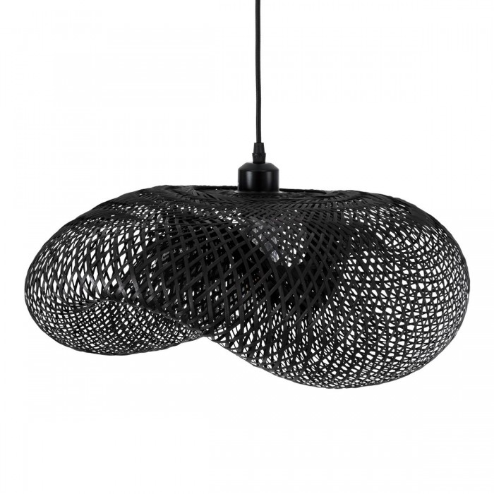 GloboStar® MEXICO 02201 Boho Κρεμαστό Φωτιστικό Οροφής Μονόφωτο 1 x E27 AC220-240V IP20 - Μ65 x Π45 x Υ18cm - Μαύρο Ξύλινο Μπαμπού Πλέγμα GloboStar® MEXICO 02201 Boho Κρεμαστό Φωτιστικό Οροφής Μονόφωτο 1 x E27 AC220-240V IP20 - Μ65 x Π45 x Υ18cm - Μαύρο Ξύλινο Μπαμπού Πλέγμα