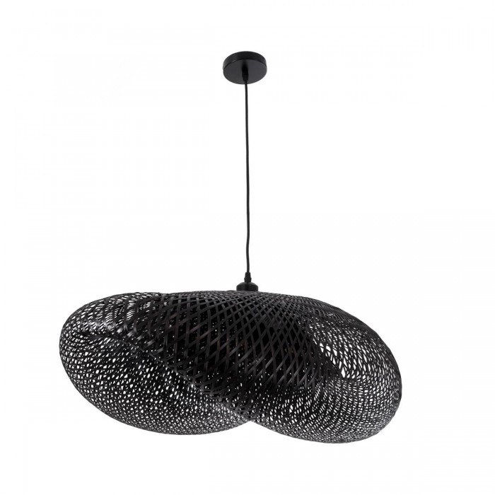 GloboStar® MEXICO 02202 Boho Κρεμαστό Φωτιστικό Οροφής Μονόφωτο 1 x E27 AC220-240V IP20 - Μ85 x Π50 x Υ30cm - Μαύρο Ξύλινο Μπαμπού Πλέγμα GloboStar® MEXICO 02202 Boho Κρεμαστό Φωτιστικό Οροφής Μονόφωτο 1 x E27 AC220-240V IP20 - Μ85 x Π50 x Υ30cm - Μαύρο Ξύλινο Μπαμπού Πλέγμα