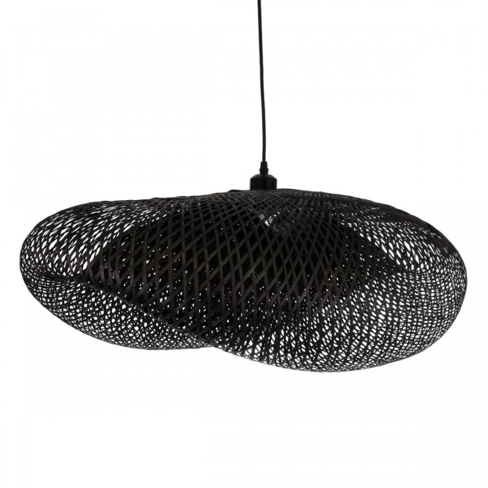 GloboStar® MEXICO 02202 Boho Κρεμαστό Φωτιστικό Οροφής Μονόφωτο 1 x E27 AC220-240V IP20 - Μ85 x Π50 x Υ30cm - Μαύρο Ξύλινο Μπαμπού Πλέγμα GloboStar® MEXICO 02202 Boho Κρεμαστό Φωτιστικό Οροφής Μονόφωτο 1 x E27 AC220-240V IP20 - Μ85 x Π50 x Υ30cm - Μαύρο Ξύλινο Μπαμπού Πλέγμα
