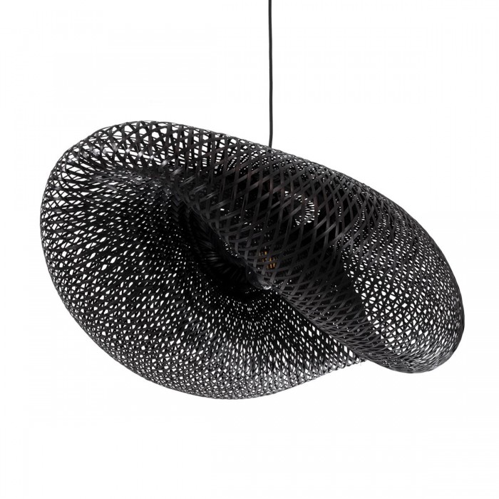 GloboStar® MEXICO 02202 Boho Κρεμαστό Φωτιστικό Οροφής Μονόφωτο 1 x E27 AC220-240V IP20 - Μ85 x Π50 x Υ30cm - Μαύρο Ξύλινο Μπαμπού Πλέγμα GloboStar® MEXICO 02202 Boho Κρεμαστό Φωτιστικό Οροφής Μονόφωτο 1 x E27 AC220-240V IP20 - Μ85 x Π50 x Υ30cm - Μαύρο Ξύλινο Μπαμπού Πλέγμα