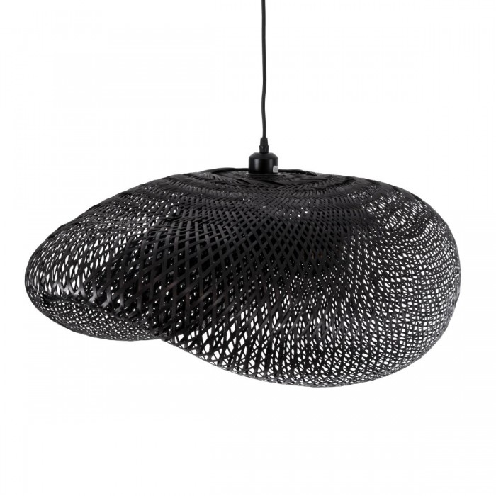 GloboStar® MEXICO 02202 Boho Κρεμαστό Φωτιστικό Οροφής Μονόφωτο 1 x E27 AC220-240V IP20 - Μ85 x Π50 x Υ30cm - Μαύρο Ξύλινο Μπαμπού Πλέγμα GloboStar® MEXICO 02202 Boho Κρεμαστό Φωτιστικό Οροφής Μονόφωτο 1 x E27 AC220-240V IP20 - Μ85 x Π50 x Υ30cm - Μαύρο Ξύλινο Μπαμπού Πλέγμα