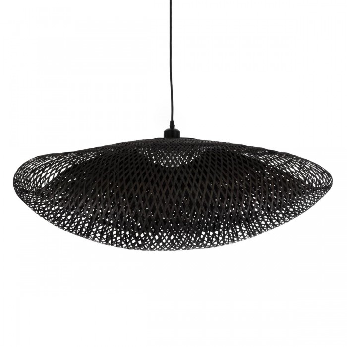 GloboStar® MEXICO 02202 Boho Κρεμαστό Φωτιστικό Οροφής Μονόφωτο 1 x E27 AC220-240V IP20 - Μ85 x Π50 x Υ30cm - Μαύρο Ξύλινο Μπαμπού Πλέγμα GloboStar® MEXICO 02202 Boho Κρεμαστό Φωτιστικό Οροφής Μονόφωτο 1 x E27 AC220-240V IP20 - Μ85 x Π50 x Υ30cm - Μαύρο Ξύλινο Μπαμπού Πλέγμα