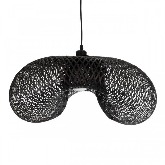 GloboStar® MEXICO 02202 Boho Κρεμαστό Φωτιστικό Οροφής Μονόφωτο 1 x E27 AC220-240V IP20 - Μ85 x Π50 x Υ30cm - Μαύρο Ξύλινο Μπαμπού Πλέγμα GloboStar® MEXICO 02202 Boho Κρεμαστό Φωτιστικό Οροφής Μονόφωτο 1 x E27 AC220-240V IP20 - Μ85 x Π50 x Υ30cm - Μαύρο Ξύλινο Μπαμπού Πλέγμα