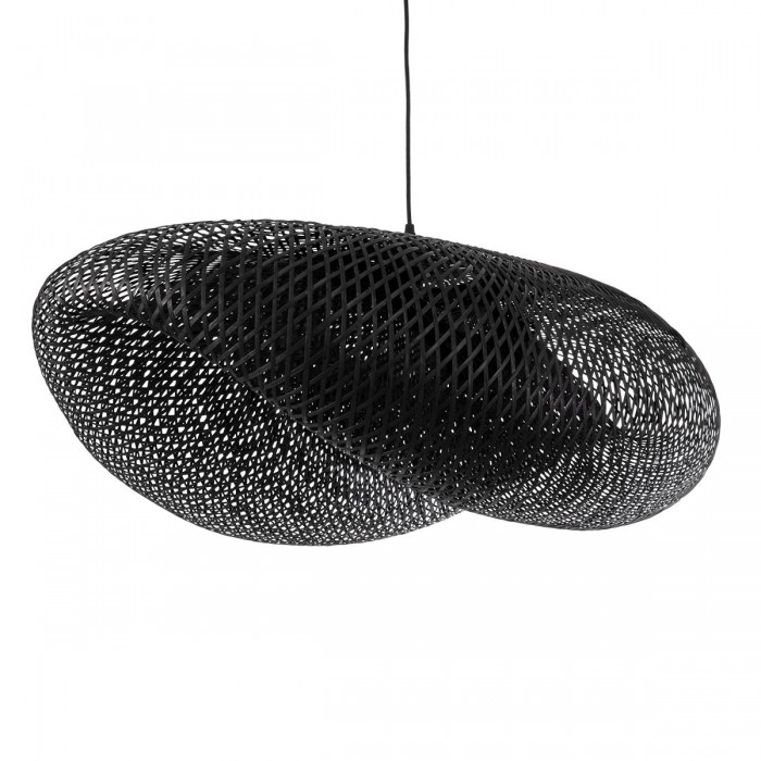 GloboStar® MEXICO 02203 Boho Κρεμαστό Φωτιστικό Οροφής Μονόφωτο 1 x E27 AC220-240V IP20 - Μ100 x Π62 x Υ33cm - Μαύρο Ξύλινο Μπαμπού Πλέγμα GloboStar® MEXICO 02203 Boho Κρεμαστό Φωτιστικό Οροφής Μονόφωτο 1 x E27 AC220-240V IP20 - Μ100 x Π62 x Υ33cm - Μαύρο Ξύλινο Μπαμπού Πλέγμα