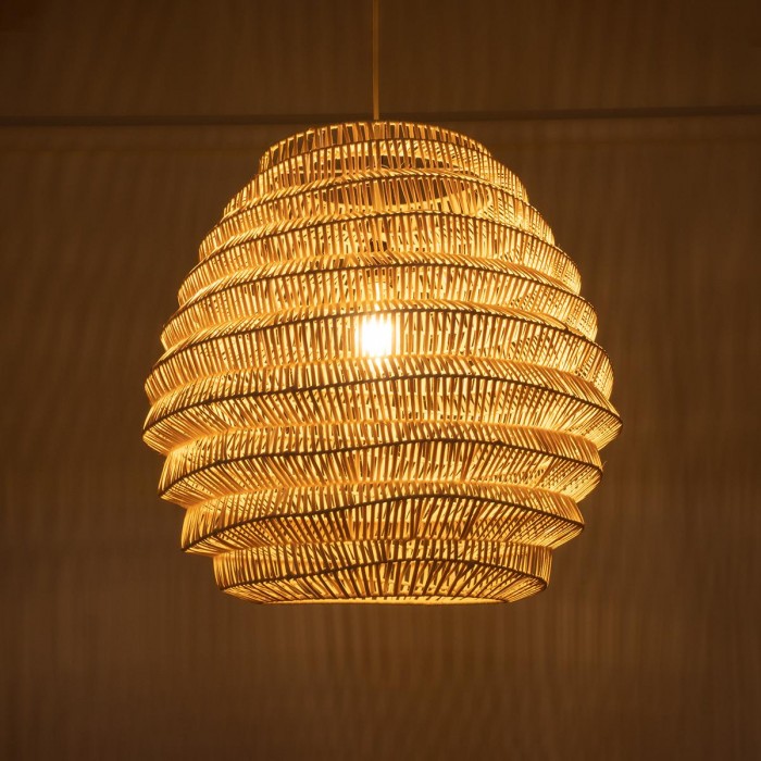 GloboStar® OREGON 02206 Boho Κρεμαστό Φωτιστικό Οροφής Μονόφωτο 1 x E27 AC220-240V IP20 - Φ60 x Υ56cm - Μπεζ Μπαμπού Πλέγμα GloboStar® OREGON 02206 Boho Κρεμαστό Φωτιστικό Οροφής Μονόφωτο 1 x E27 AC220-240V IP20 - Φ60 x Υ56cm - Μπεζ Μπαμπού Πλέγμα