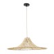 GloboStar® PALERMO 02208 Boho Κρεμαστό Φωτιστικό Οροφής Μονόφωτο 1 x E27 AC220-240V IP20 - Φ60 x Υ20cm - Μπεζ Ξύλινο Μπαμπού Πλέγμα GloboStar® PALERMO 02208 Boho Κρεμαστό Φωτιστικό Οροφής Μονόφωτο 1 x E27 AC220-240V IP20 - Φ60 x Υ20cm - Μπεζ Ξύλινο Μπαμπού Πλέγμα