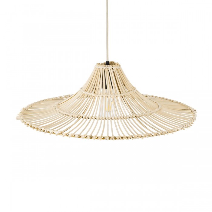 GloboStar® PALERMO 02208 Boho Κρεμαστό Φωτιστικό Οροφής Μονόφωτο 1 x E27 AC220-240V IP20 - Φ60 x Υ20cm - Μπεζ Ξύλινο Μπαμπού Πλέγμα GloboStar® PALERMO 02208 Boho Κρεμαστό Φωτιστικό Οροφής Μονόφωτο 1 x E27 AC220-240V IP20 - Φ60 x Υ20cm - Μπεζ Ξύλινο Μπαμπού Πλέγμα