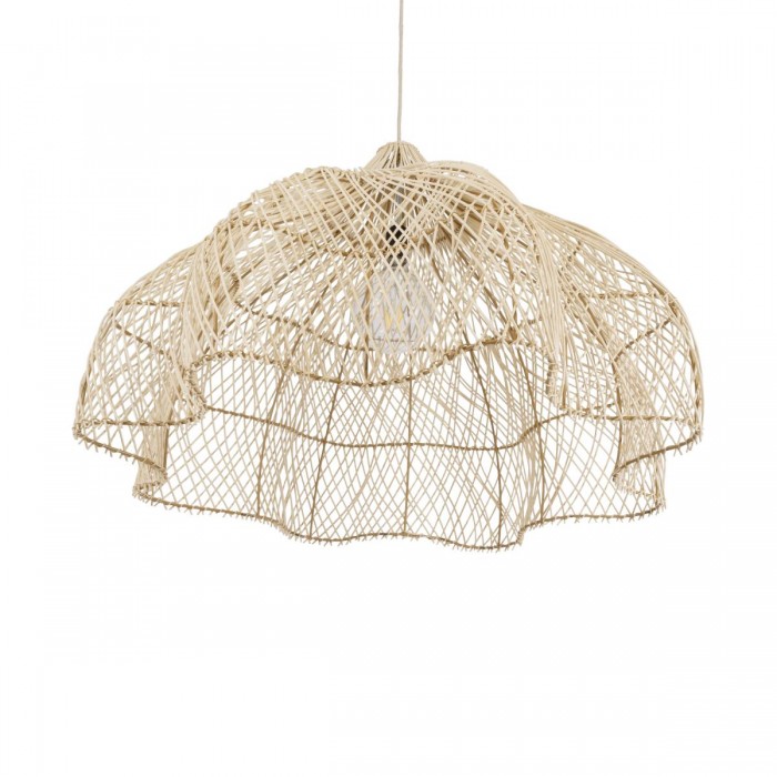 GloboStar® ADEJE 02211 Boho Κρεμαστό Φωτιστικό Πλέγμα Μονόφωτο 1 x E27 IP20 Μπεζ Ξύλο - Μ80 x Π80 x Υ55cm GloboStar® ADEJE 02211 Boho Κρεμαστό Φωτιστικό Πλέγμα Μονόφωτο 1 x E27 IP20 Μπεζ Ξύλο - Μ80 x Π80 x Υ55cm