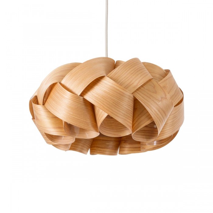 GloboStar® SARDIGNA 02217 Boho Κρεμαστό Φωτιστικό Οροφής Μονόφωτο 1 x E27 AC220-240V IP20 - Φ40 x Υ20cm - Καφέ Λεπτό Φύλλο Ξύλου Πλέγμα GloboStar® SARDIGNA 02217 Boho Κρεμαστό Φωτιστικό Οροφής Μονόφωτο 1 x E27 AC220-240V IP20 - Φ40 x Υ20cm - Καφέ Λεπτό Φύλλο Ξύλου Πλέγμα