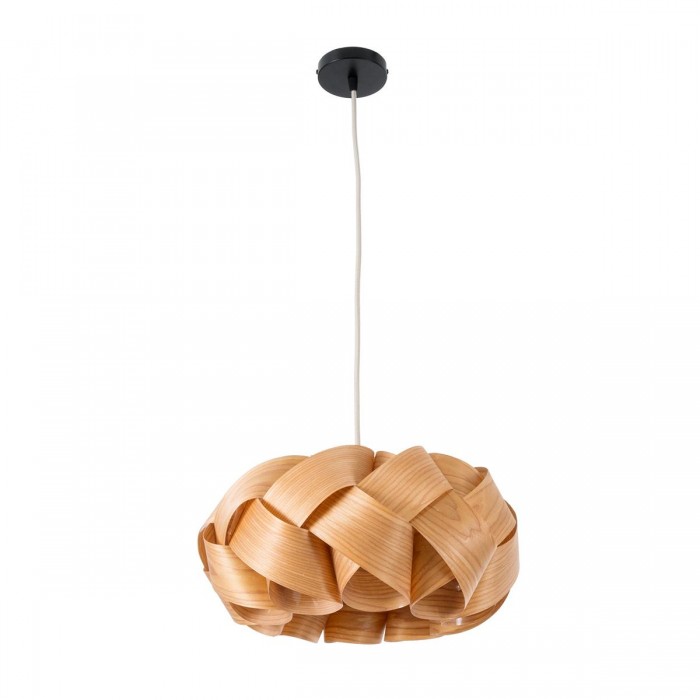 GloboStar® SARDIGNA 02217 Boho Κρεμαστό Φωτιστικό Οροφής Μονόφωτο 1 x E27 AC220-240V IP20 - Φ40 x Υ20cm - Καφέ Λεπτό Φύλλο Ξύλου Πλέγμα GloboStar® SARDIGNA 02217 Boho Κρεμαστό Φωτιστικό Οροφής Μονόφωτο 1 x E27 AC220-240V IP20 - Φ40 x Υ20cm - Καφέ Λεπτό Φύλλο Ξύλου Πλέγμα