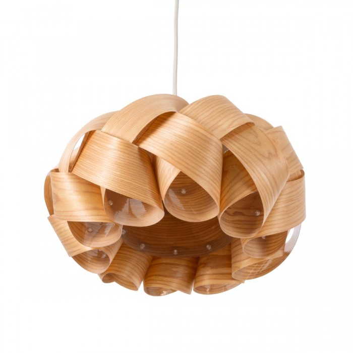 GloboStar® SARDIGNA 02217 Boho Κρεμαστό Φωτιστικό Οροφής Μονόφωτο 1 x E27 AC220-240V IP20 - Φ40 x Υ20cm - Καφέ Λεπτό Φύλλο Ξύλου Πλέγμα GloboStar® SARDIGNA 02217 Boho Κρεμαστό Φωτιστικό Οροφής Μονόφωτο 1 x E27 AC220-240V IP20 - Φ40 x Υ20cm - Καφέ Λεπτό Φύλλο Ξύλου Πλέγμα