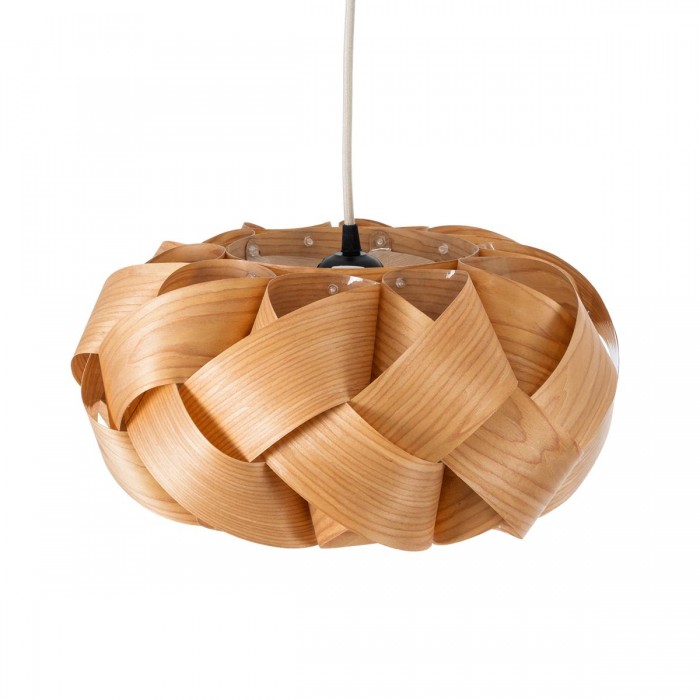 GloboStar® SARDIGNA 02217 Boho Κρεμαστό Φωτιστικό Οροφής Μονόφωτο 1 x E27 AC220-240V IP20 - Φ40 x Υ20cm - Καφέ Λεπτό Φύλλο Ξύλου Πλέγμα GloboStar® SARDIGNA 02217 Boho Κρεμαστό Φωτιστικό Οροφής Μονόφωτο 1 x E27 AC220-240V IP20 - Φ40 x Υ20cm - Καφέ Λεπτό Φύλλο Ξύλου Πλέγμα