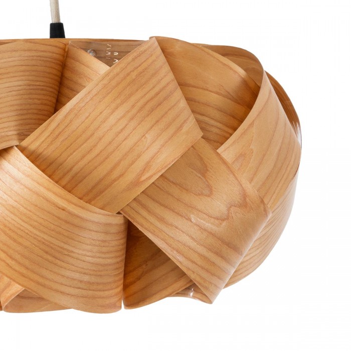 GloboStar® SARDIGNA 02217 Boho Κρεμαστό Φωτιστικό Οροφής Μονόφωτο 1 x E27 AC220-240V IP20 - Φ40 x Υ20cm - Καφέ Λεπτό Φύλλο Ξύλου Πλέγμα GloboStar® SARDIGNA 02217 Boho Κρεμαστό Φωτιστικό Οροφής Μονόφωτο 1 x E27 AC220-240V IP20 - Φ40 x Υ20cm - Καφέ Λεπτό Φύλλο Ξύλου Πλέγμα