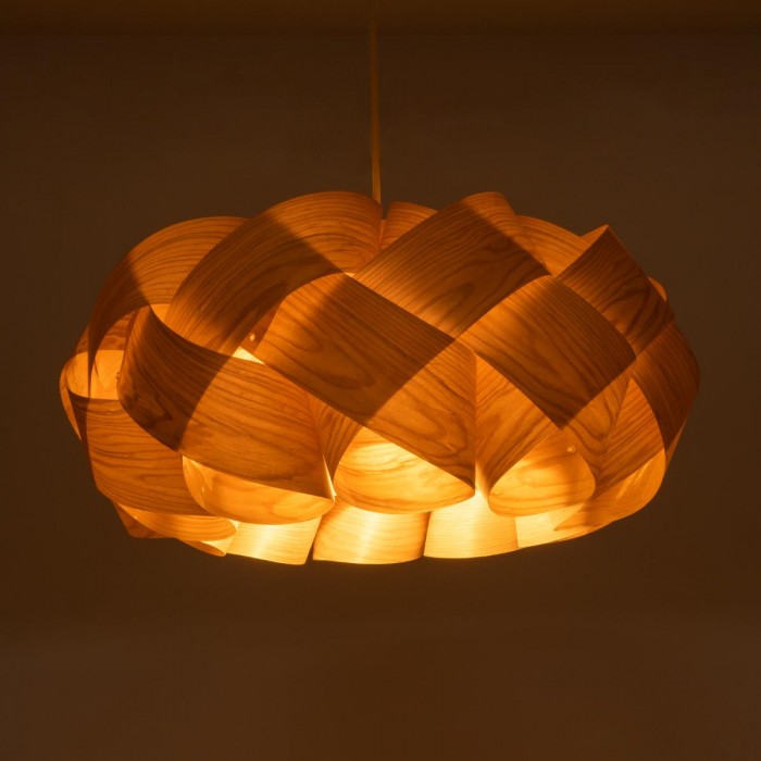 GloboStar® SARDIGNA 02218 Boho Κρεμαστό Φωτιστικό Οροφής Μονόφωτο 1 x E27 AC220-240V IP20 - Φ60 x Υ30cm - Καφέ Λεπτό Φύλλο Ξύλου Πλέγμα GloboStar® SARDIGNA 02218 Boho Κρεμαστό Φωτιστικό Οροφής Μονόφωτο 1 x E27 AC220-240V IP20 - Φ60 x Υ30cm - Καφέ Λεπτό Φύλλο Ξύλου Πλέγμα