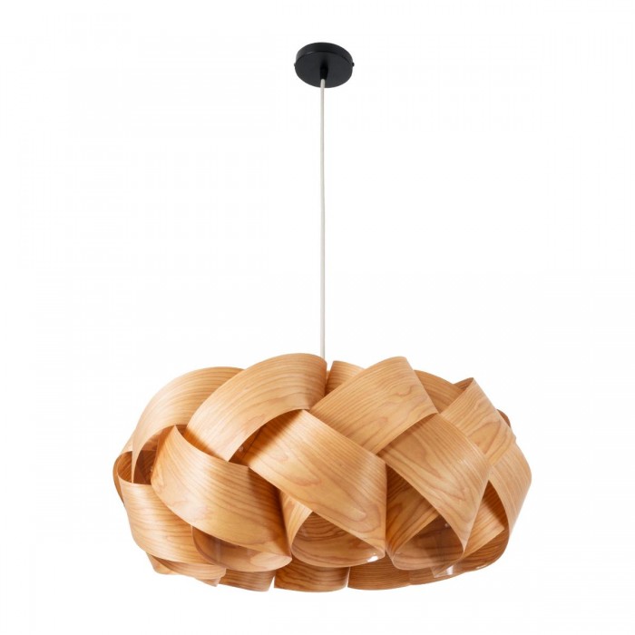 GloboStar® SARDIGNA 02218 Boho Κρεμαστό Φωτιστικό Οροφής Μονόφωτο 1 x E27 AC220-240V IP20 - Φ60 x Υ30cm - Καφέ Λεπτό Φύλλο Ξύλου Πλέγμα GloboStar® SARDIGNA 02218 Boho Κρεμαστό Φωτιστικό Οροφής Μονόφωτο 1 x E27 AC220-240V IP20 - Φ60 x Υ30cm - Καφέ Λεπτό Φύλλο Ξύλου Πλέγμα