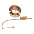 GloboStar® KALAMA 02223 Boho Φωτιστικό Τοίχου - Απλίκα Μονόφωτο 1 x E27 AC220-240V IP20 - Μ30 x Π40 x Υ70cm - Μπεζ Ξύλινο Μπαμπού Πλέγμα