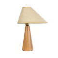 GloboStar® KAUAI 02229 Μοντέρνο Επιτραπέζιο Φωτιστικό Μονόφωτο 1 x E27 AC220-240V IP20 - Μ34 x Π30 x Υ48cm - Μπεζ Ξύλινο Καμπάνα