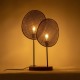 GloboStar® AZUL 02231 Boho Επιτραπέζιο Φωτιστικό Πορτατίφ Διφωτο 2 x E27 IP20 Μπεζ & Καφέ Ξύλο με Μαύρο Μέταλλο - Μ45 x Π11 x Υ75cm GloboStar® AZUL 02231 Boho Επιτραπέζιο Φωτιστικό Πορτατίφ Διφωτο 2 x E27 IP20 Μπεζ & Καφέ Ξύλο με Μαύρο Μέταλλο - Μ45 x Π11 x Υ75cm