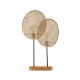 GloboStar® AZUL 02231 Boho Επιτραπέζιο Φωτιστικό Πορτατίφ Διφωτο 2 x E27 IP20 Μπεζ & Καφέ Ξύλο με Μαύρο Μέταλλο - Μ45 x Π11 x Υ75cm GloboStar® AZUL 02231 Boho Επιτραπέζιο Φωτιστικό Πορτατίφ Διφωτο 2 x E27 IP20 Μπεζ & Καφέ Ξύλο με Μαύρο Μέταλλο - Μ45 x Π11 x Υ75cm