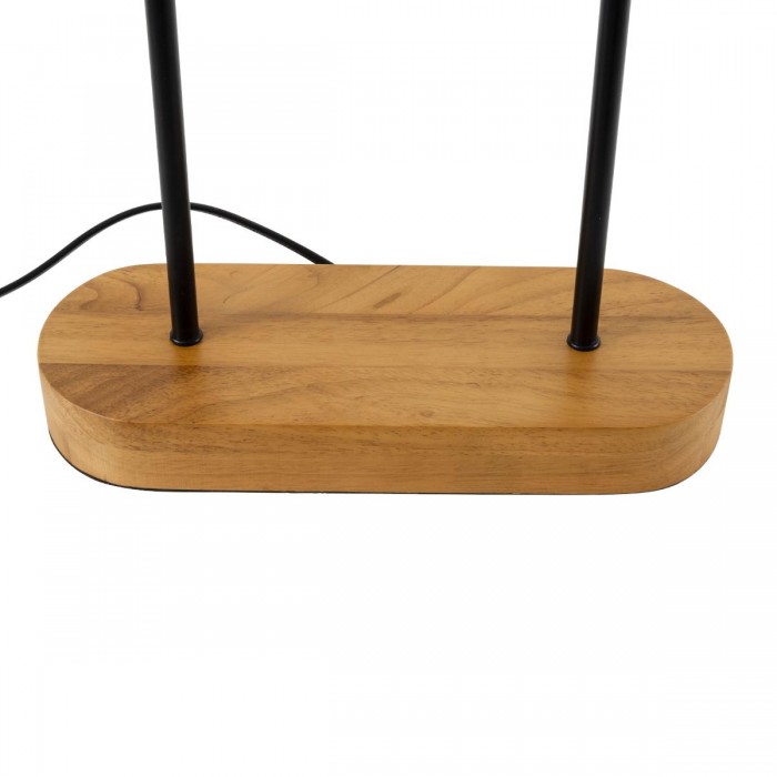 GloboStar® AZUL 02231 Boho Επιτραπέζιο Φωτιστικό Πορτατίφ Διφωτο 2 x E27 IP20 Μπεζ & Καφέ Ξύλο με Μαύρο Μέταλλο - Μ45 x Π11 x Υ75cm GloboStar® AZUL 02231 Boho Επιτραπέζιο Φωτιστικό Πορτατίφ Διφωτο 2 x E27 IP20 Μπεζ & Καφέ Ξύλο με Μαύρο Μέταλλο - Μ45 x Π11 x Υ75cm