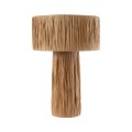 GLOBOSTAR® NASSAU 02233 Boho Επιτραπέζιο Φωτιστικό Πορτατίφ με Ντουί 1 x E27 AC 220-240V IP20 - Καφέ - Μ37 x Π37 x Υ55cm