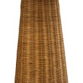 GloboStar® PERU 02235 Boho Επιδαπέδιο Φωτιστικό Μονόφωτο 1 x E27 AC220-240V IP20 - Φ73 x Υ135cm - Μπεζ Ξύλινο Ρατάν Καπέλο