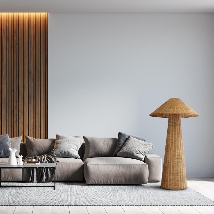 GloboStar® PERU 02235 Boho Επιδαπέδιο Φωτιστικό Μονόφωτο 1 x E27 AC220-240V IP20 - Φ73 x Υ135cm - Μπεζ Ξύλινο Ρατάν Καπέλο GloboStar® PERU 02235 Boho Επιδαπέδιο Φωτιστικό Μονόφωτο 1 x E27 AC220-240V IP20 - Φ73 x Υ135cm - Μπεζ Ξύλινο Ρατάν Καπέλο