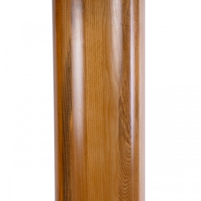 GloboStar® NIIHAU 02237 Μοντέρνο Επιδαπέδιο Φωτιστικό Μονόφωτο 1 x E27 AC220-240V IP20 - Φ43 x Υ160cm - Καφέ Ξύλινο Καμπάνα