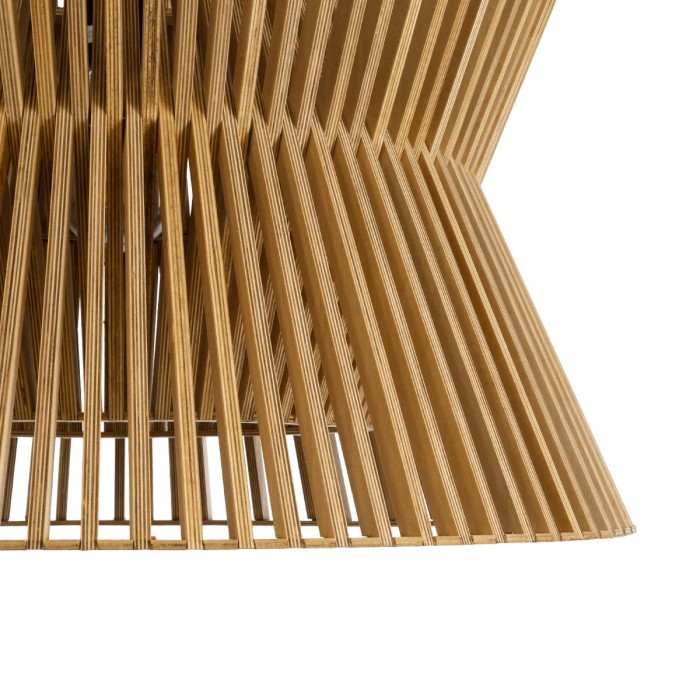 GloboStar® BIMINI 02288 Boho Κρεμαστό Φωτιστικό Οροφής Μονόφωτο 1 x E27 AC220-240V IP20 - Φ60 x Υ40cm - Καφέ Ξύλινο Πλέγμα Καμπάνα GloboStar® BIMINI 02288 Boho Κρεμαστό Φωτιστικό Οροφής Μονόφωτο 1 x E27 AC220-240V IP20 - Φ60 x Υ40cm - Καφέ Ξύλινο Πλέγμα Καμπάνα