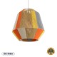 GloboStar® SALERNO 02289 Boho Κρεμαστό Φωτιστικό Πλέγμα Μονόφωτο 1 x E27 IP20 Πολύχρωμο Σχοινί - Μ50 x Π50 x Υ50cm GloboStar® SALERNO 02289 Boho Κρεμαστό Φωτιστικό Πλέγμα Μονόφωτο 1 x E27 IP20 Πολύχρωμο Σχοινί - Μ50 x Π50 x Υ50cm