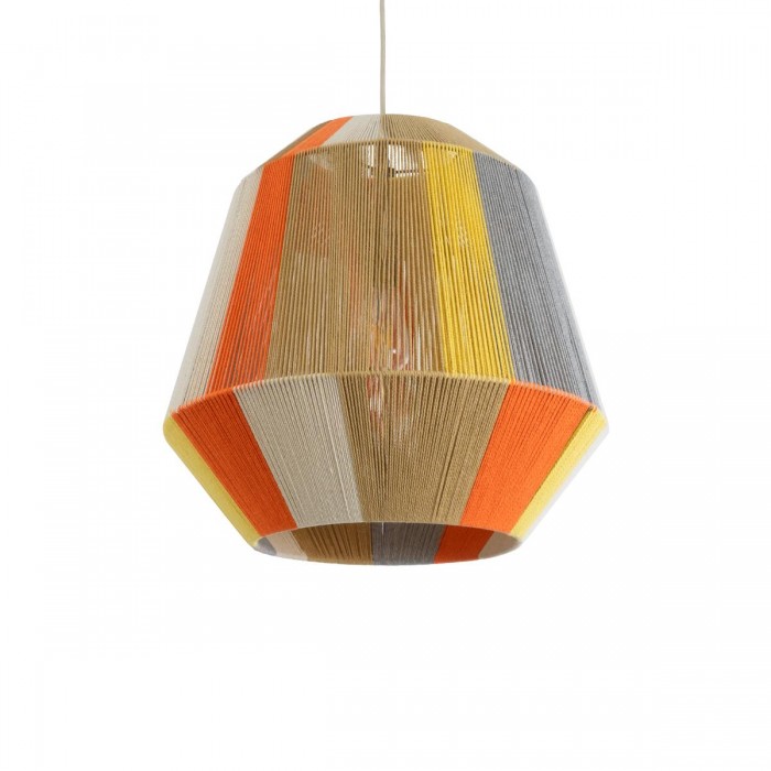 GloboStar® SALERNO 02289 Boho Κρεμαστό Φωτιστικό Πλέγμα Μονόφωτο 1 x E27 IP20 Πολύχρωμο Σχοινί - Μ50 x Π50 x Υ50cm GloboStar® SALERNO 02289 Boho Κρεμαστό Φωτιστικό Πλέγμα Μονόφωτο 1 x E27 IP20 Πολύχρωμο Σχοινί - Μ50 x Π50 x Υ50cm