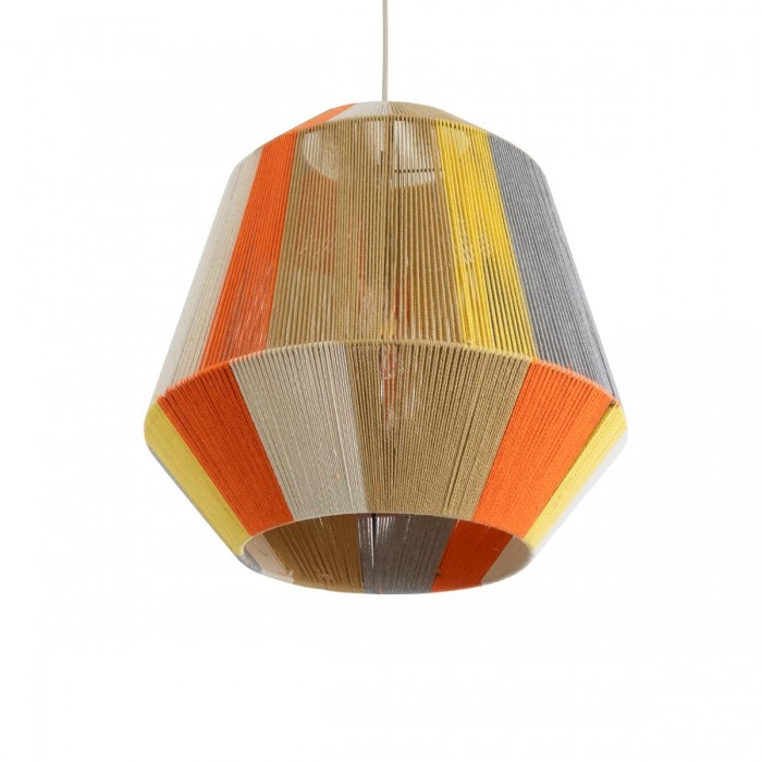 GloboStar® SALERNO 02289 Boho Κρεμαστό Φωτιστικό Πλέγμα Μονόφωτο 1 x E27 IP20 Πολύχρωμο Σχοινί - Μ50 x Π50 x Υ50cm GloboStar® SALERNO 02289 Boho Κρεμαστό Φωτιστικό Πλέγμα Μονόφωτο 1 x E27 IP20 Πολύχρωμο Σχοινί - Μ50 x Π50 x Υ50cm